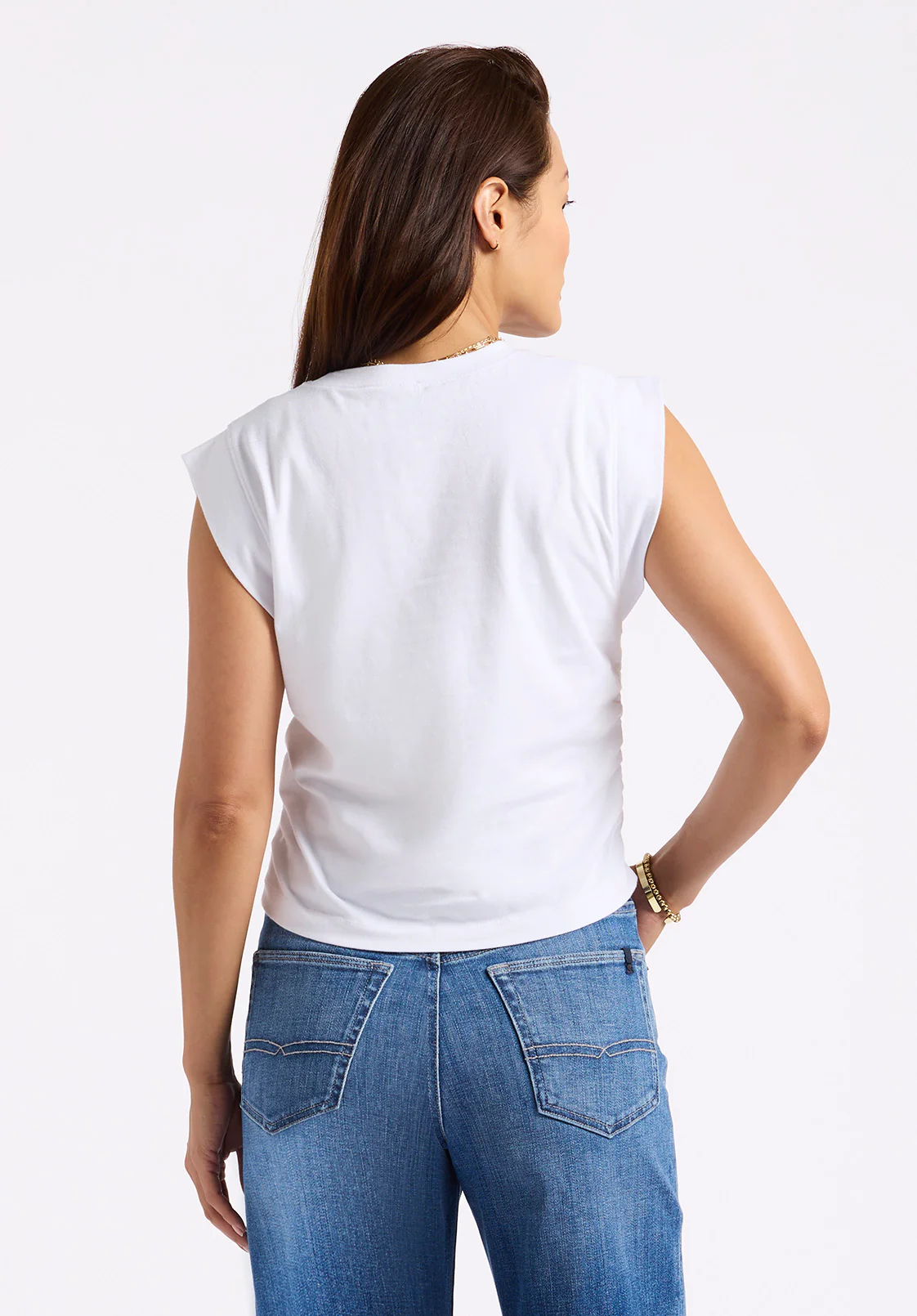 Alanis Women's Sleeveless Top, White - KT0206P - Image 3