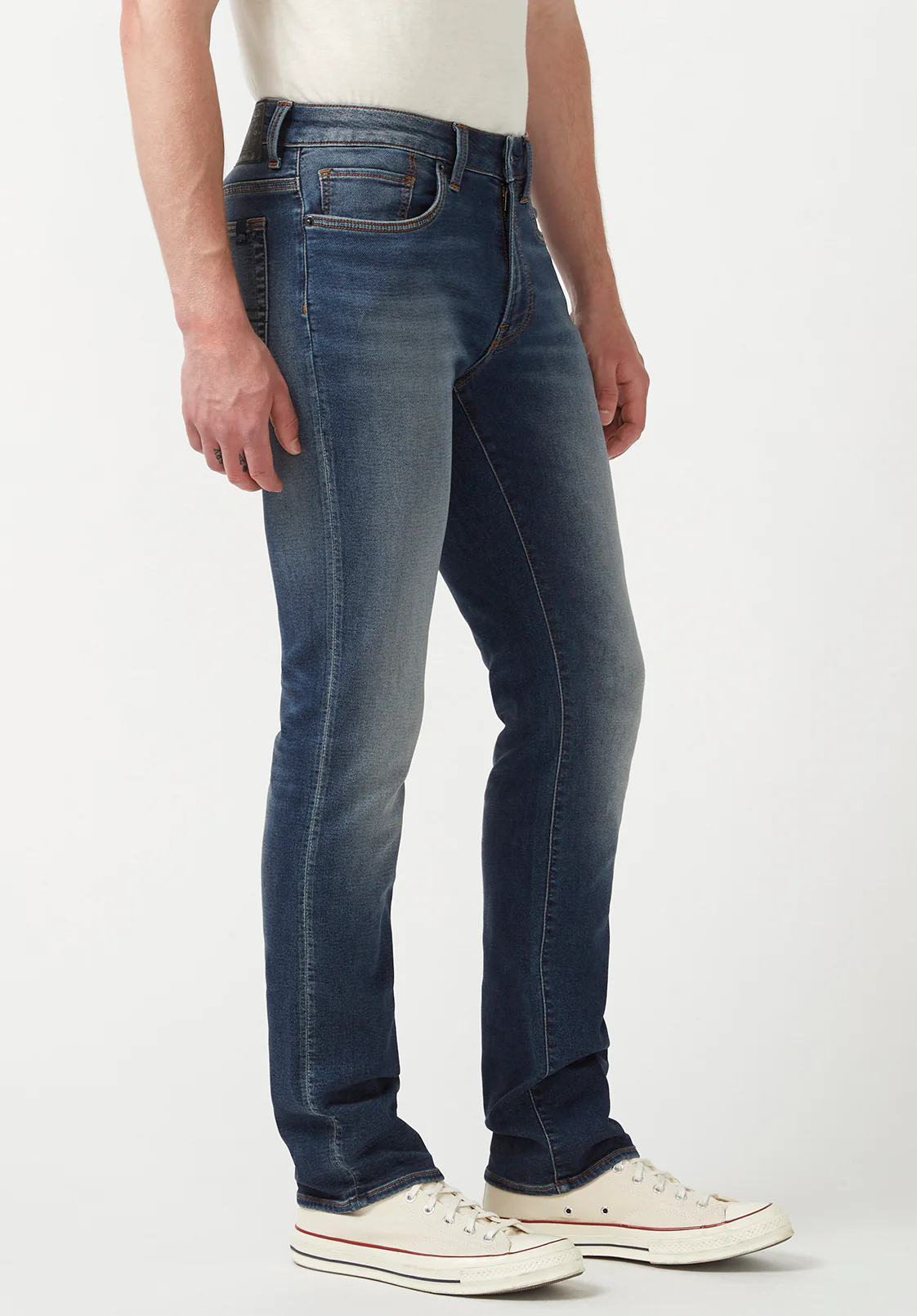 Slim Ash Men's Freedom Flex Jeans, Dark Sanded Blue - BM22920 - Image 3
