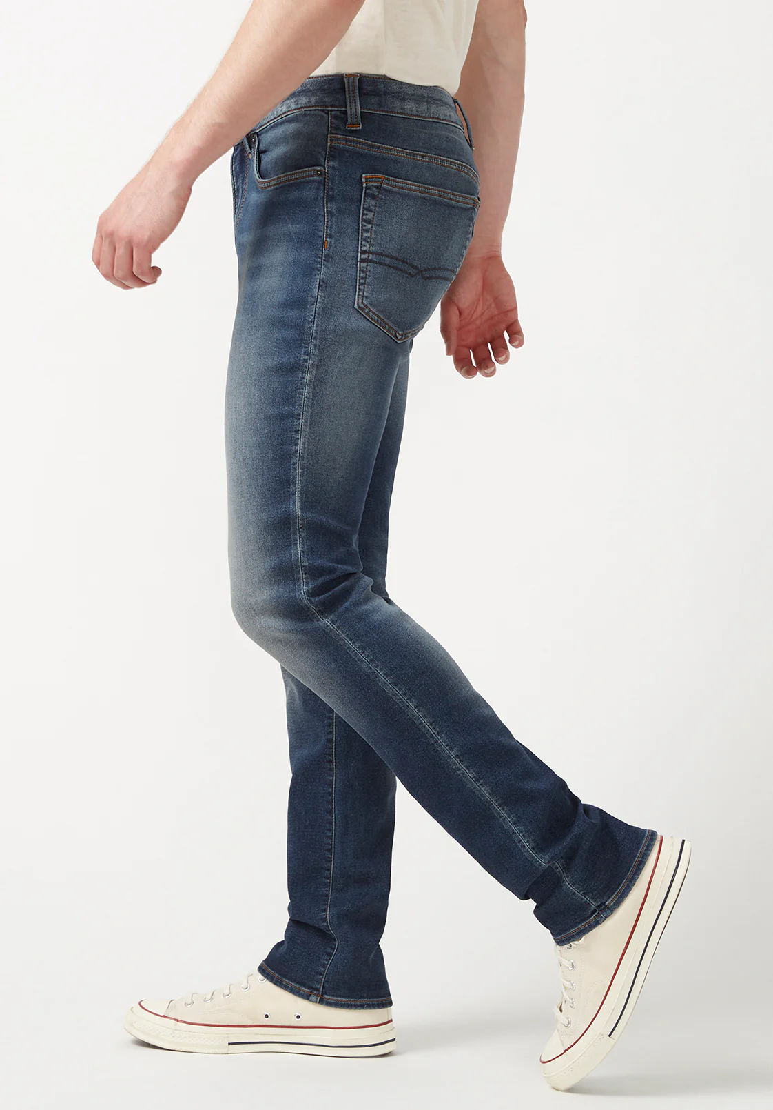 Slim Ash Men's Freedom Flex Jeans, Dark Sanded Blue - BM22920 - Image 4