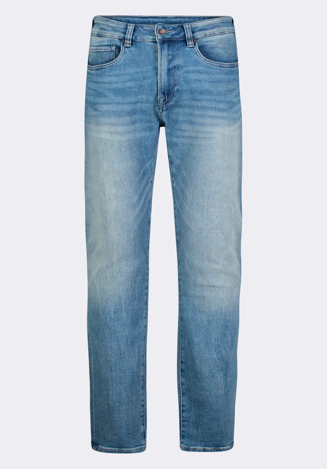 Slim Ash Men's Jeans, Heavily Sanded & Worked Blue - BM26071 - Image 6