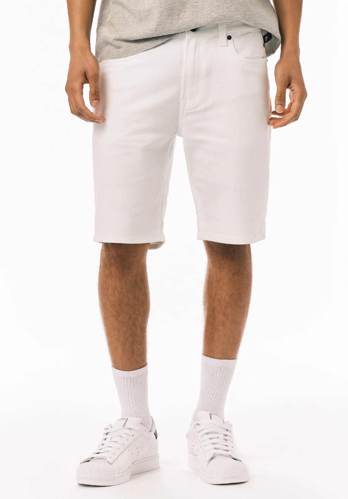 Relaxed Straight Dean Men's Freedom Flex Shorts, White - BM26067