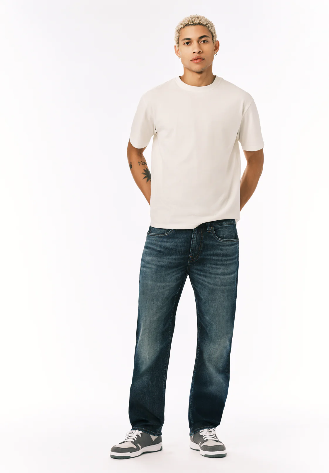 Relaxed Straight Driven Men’s Jeans, Indigo - BM22826 - Image 4