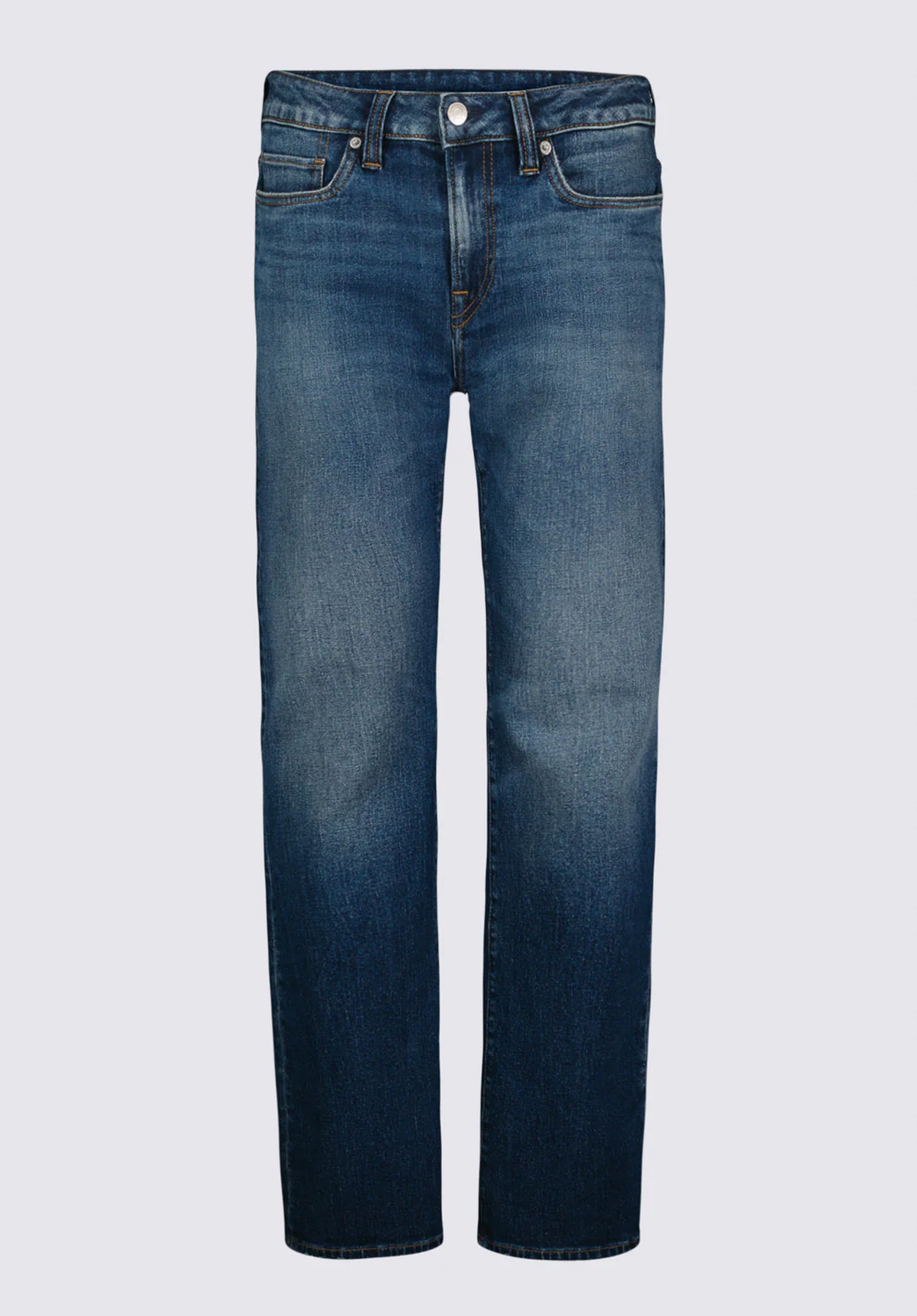 Relaxed Straight Driven Men's Jeans, Indigo Sanded - BM26059 - Image 7