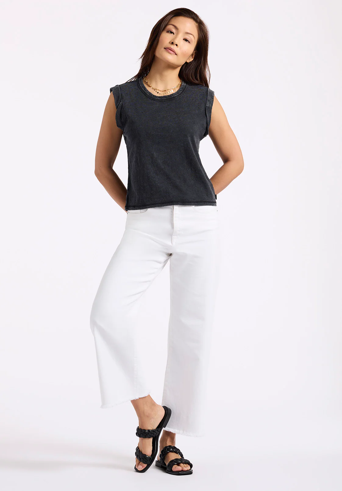 Elayne Women’s Sleeveless Top, Black - KT0230P - Image 5