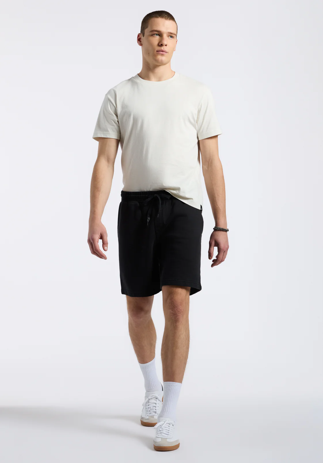 Hilston Men's Fleece Relaxed Shorts, Black - BM24536 - Image 4