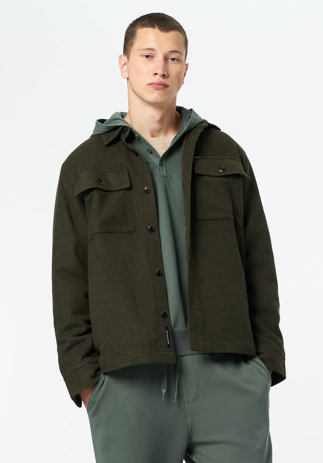 Jace Men's Shacket, Fern - BM24719
