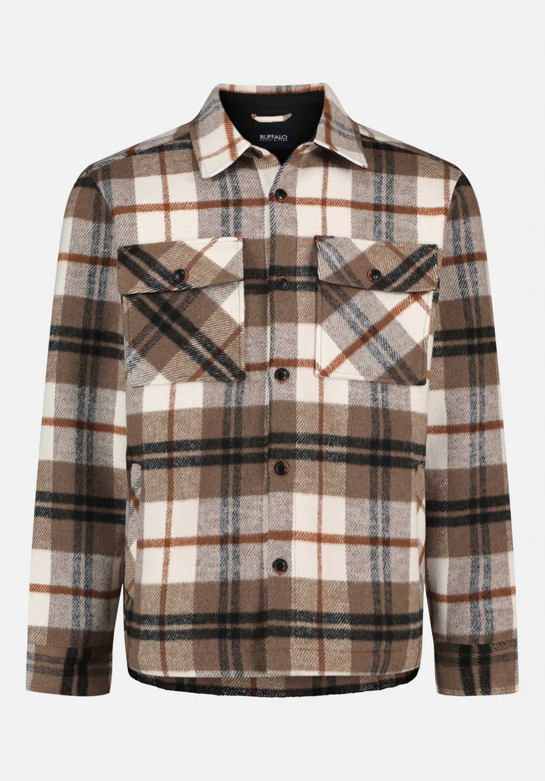Jace Men's Plaid Shacket, Milk - BM24723 - Image 5