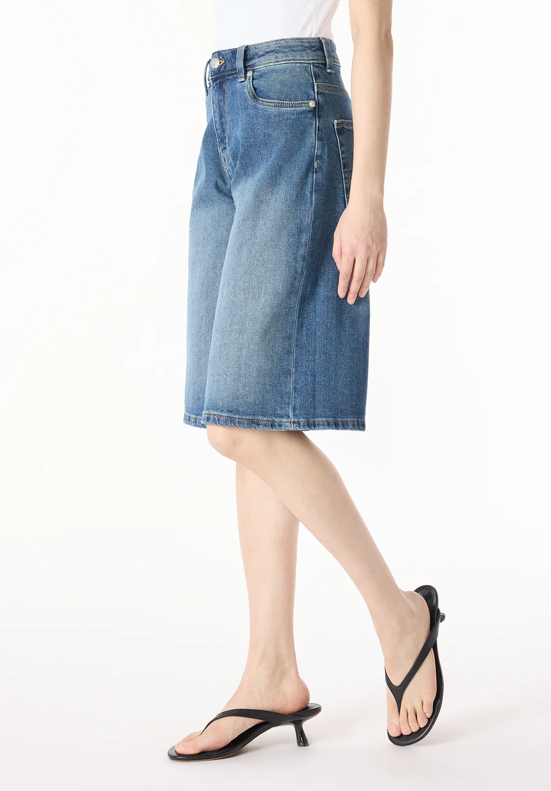 Jackie Women's Jorts, Authentic Indigo - BL16075 - Image 2