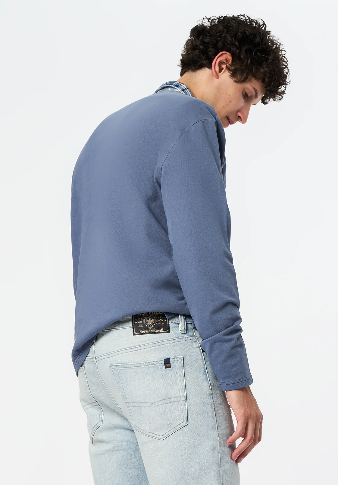 Kade Men's Long Sleeve Relaxed Pocket Top, Mirage - BM24667 - Image 3