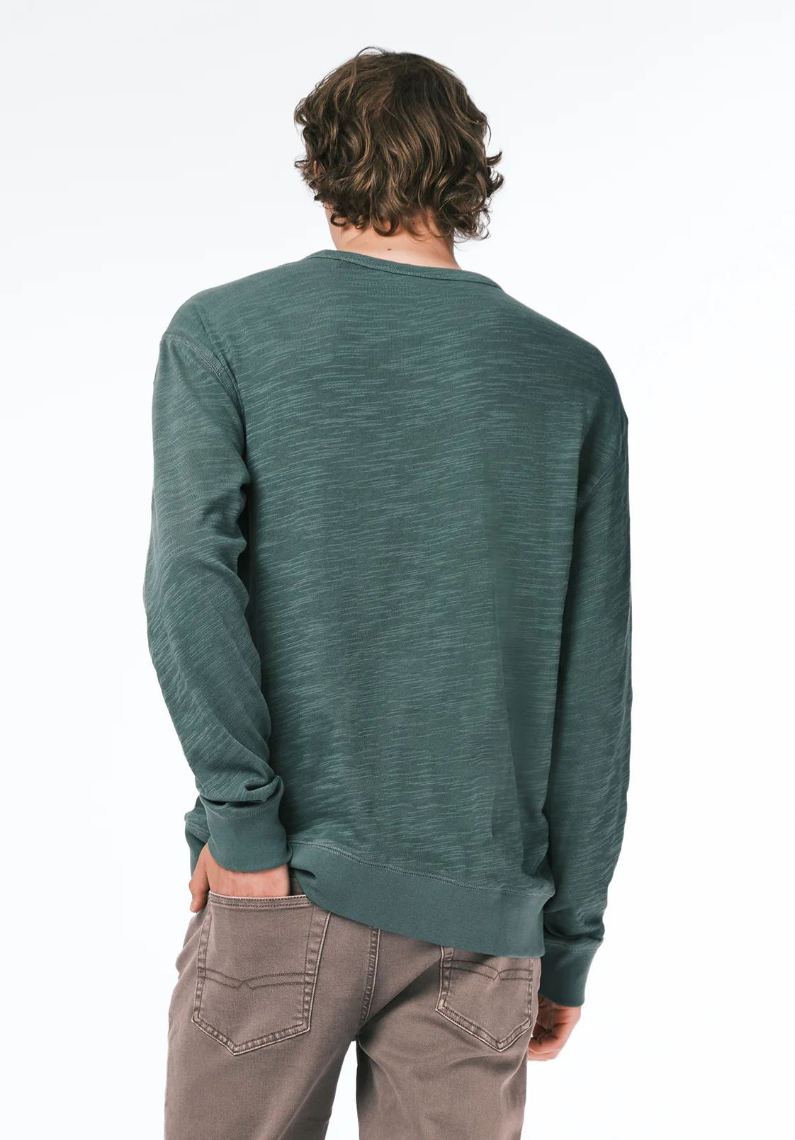 Kalder Men's Long-Sleeve Relaxed Top, Dark Forest - BM24740 - Image 3