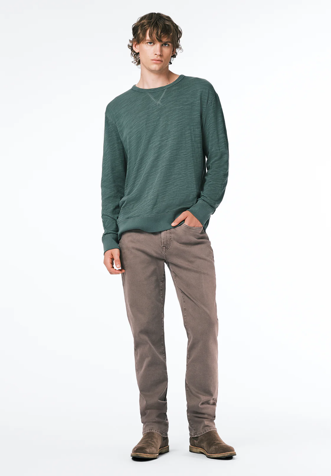 Kalder Men's Long-Sleeve Relaxed Top, Dark Forest - BM24740 - Image 4