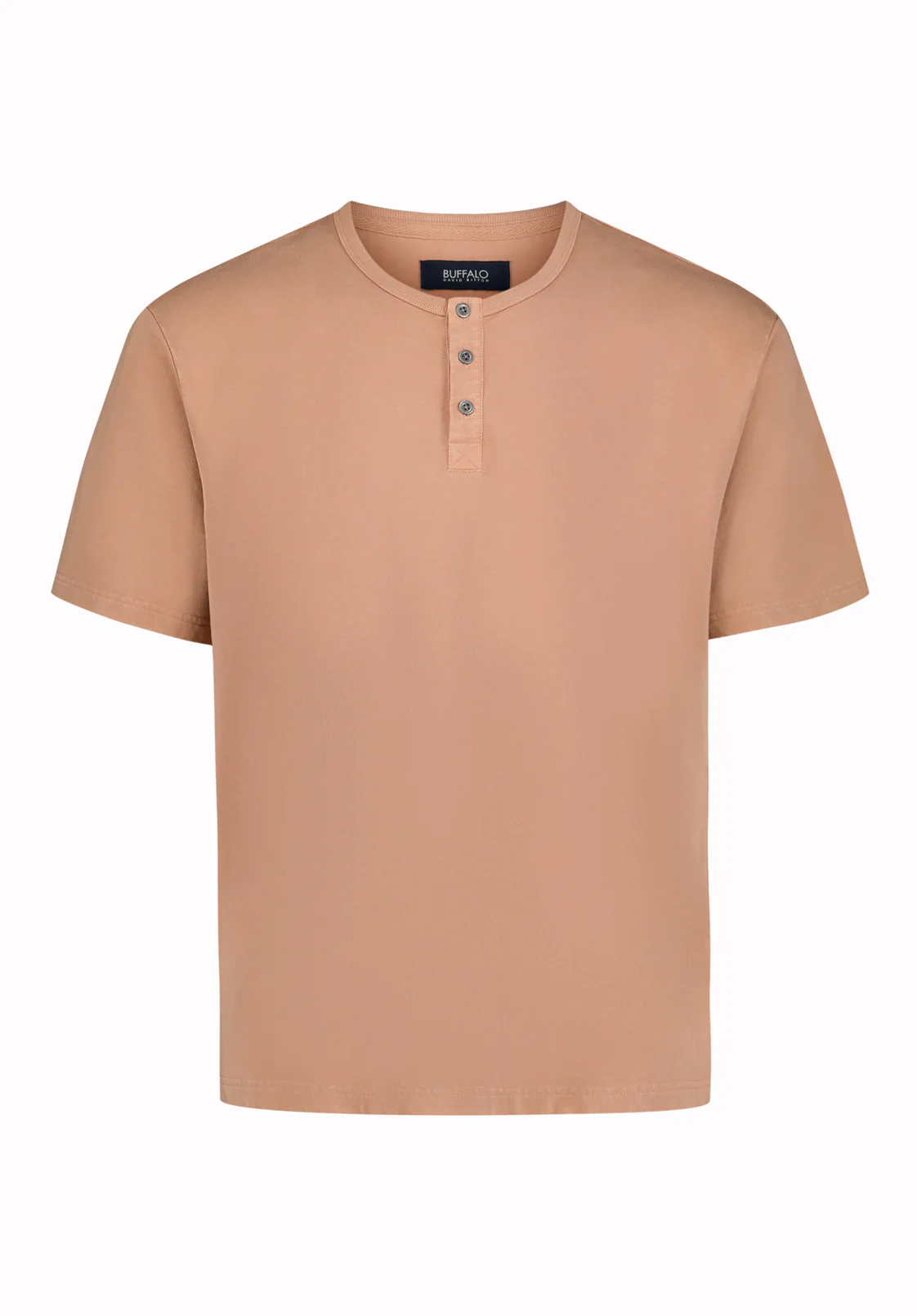 Kandor Men’s Short Sleeve Henley, Roebuck - BM24782 - Image 2