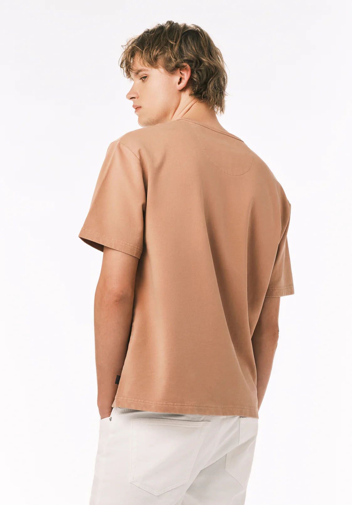 Kandor Men’s Short Sleeve Henley, Roebuck - BM24782 - Image 5