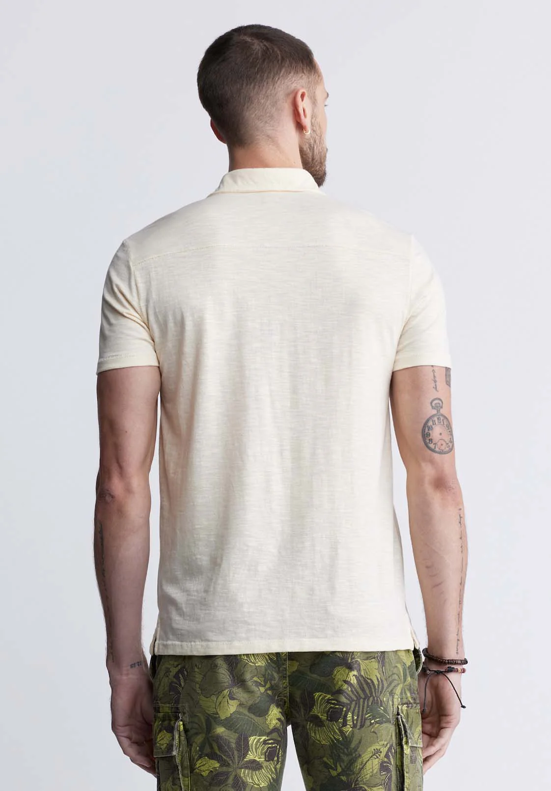 Kasper Men's Short-Sleeve Polo in White - BM24233 - Image 4