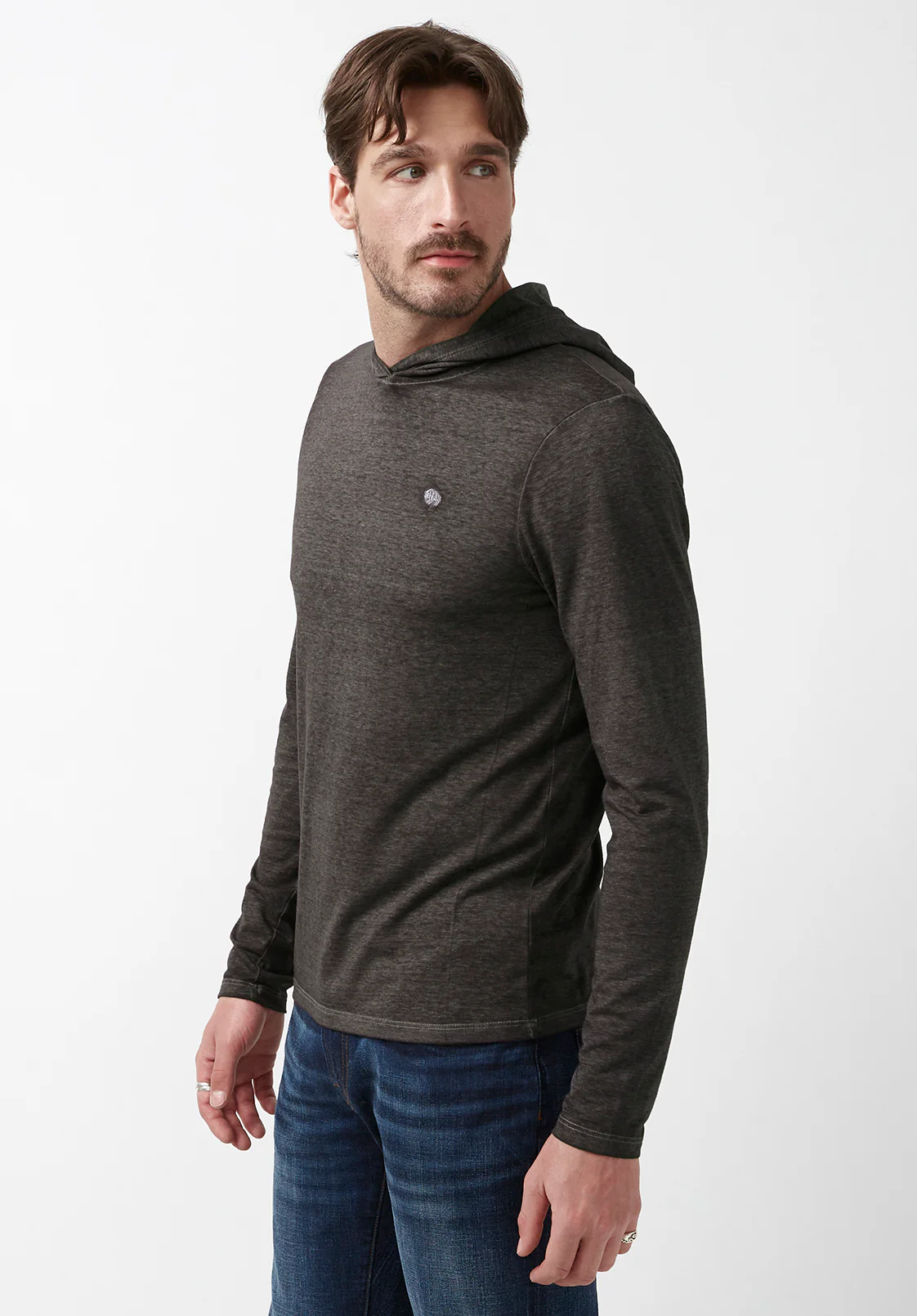 Kathim Men’s Long-Sleeve Top in Black - BM24051 - Image 3