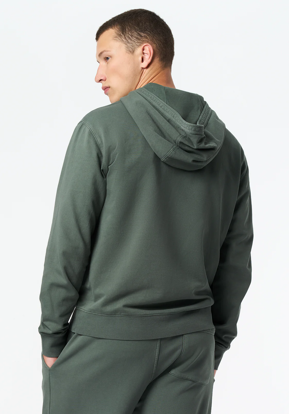 Kaye Men's Relaxed Pullover Hoodie, Dark Forest - BM24675 - Image 3
