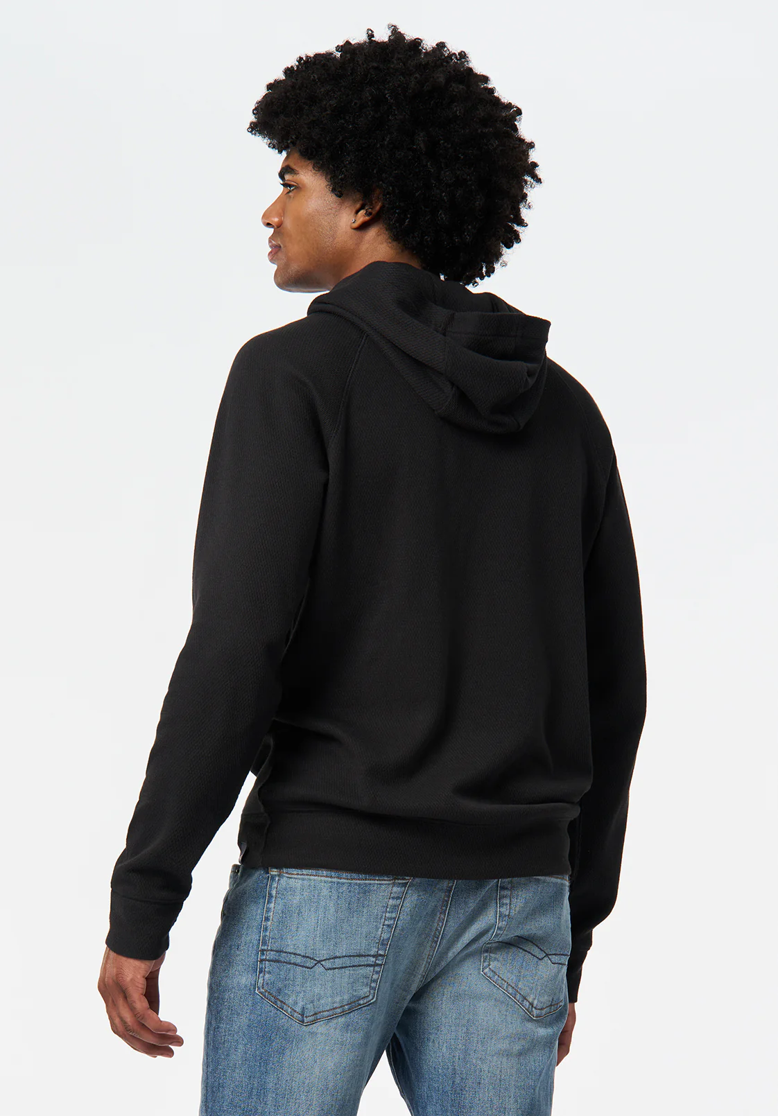 Kimber Men's Relaxed Hooded Sweatshirt, Black - BM24668 - Image 3
