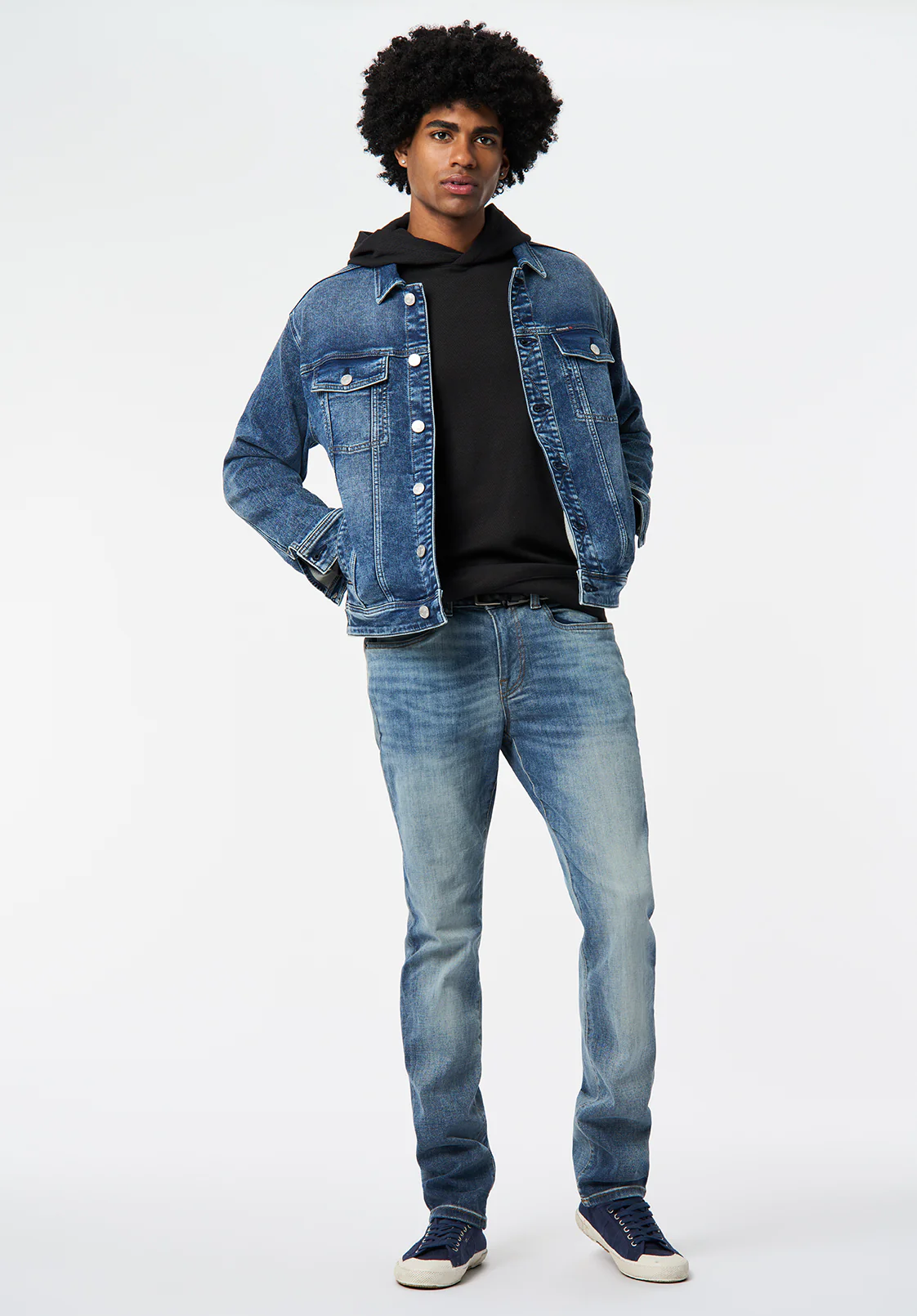 Kimber Men's Relaxed Hooded Sweatshirt, Black - BM24668 - Image 5