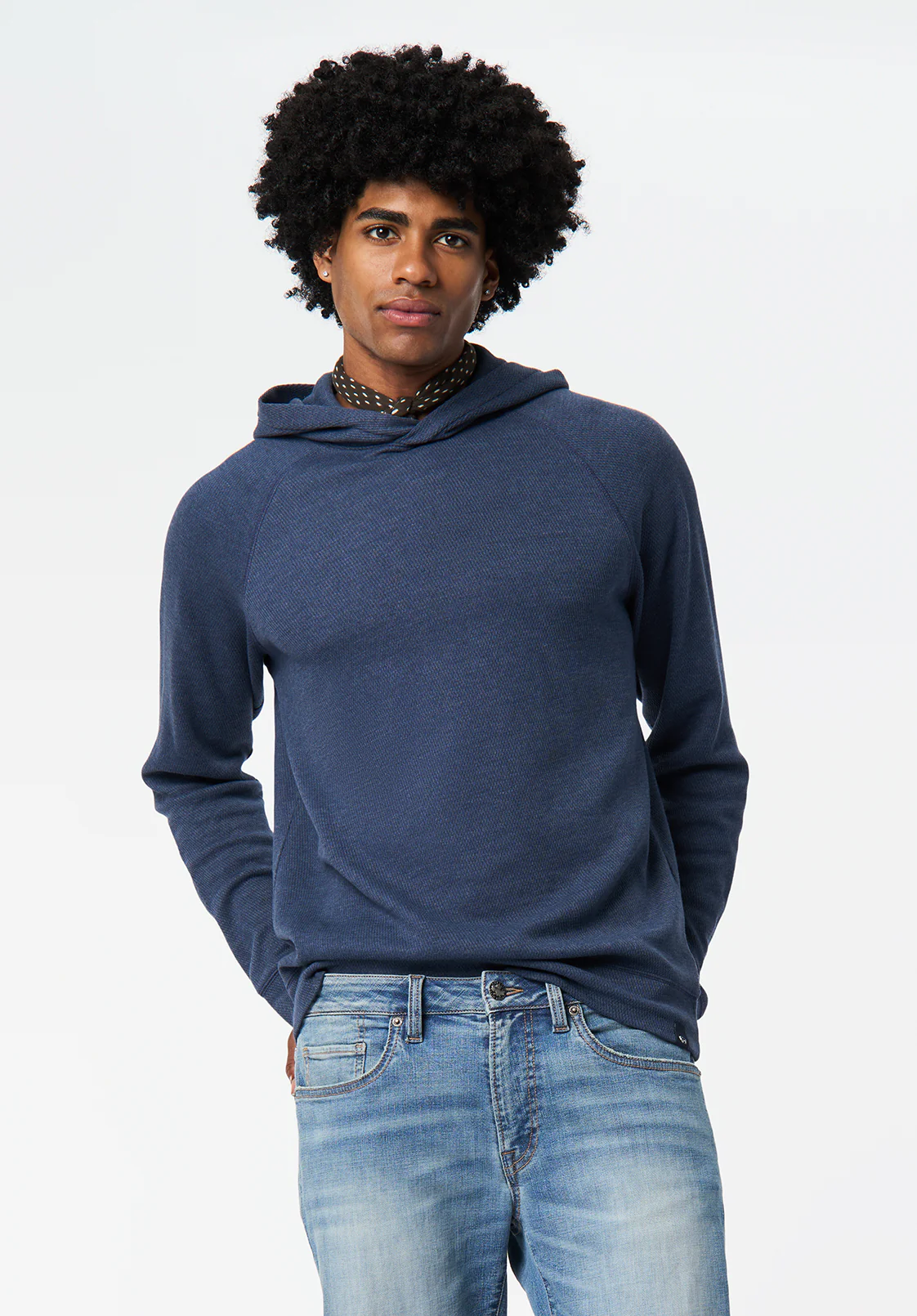 Kimber Men's Relaxed Hooded Sweatshirt, Whale - BM24668