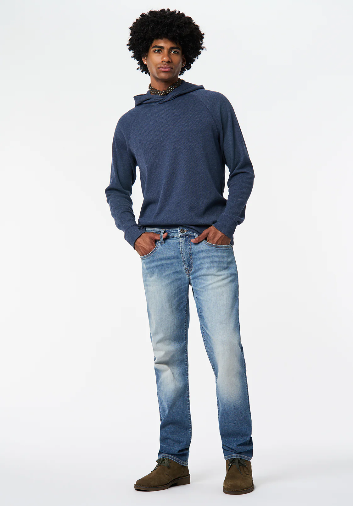 Kimber Men's Relaxed Hooded Sweatshirt, Whale - BM24668 - Image 3
