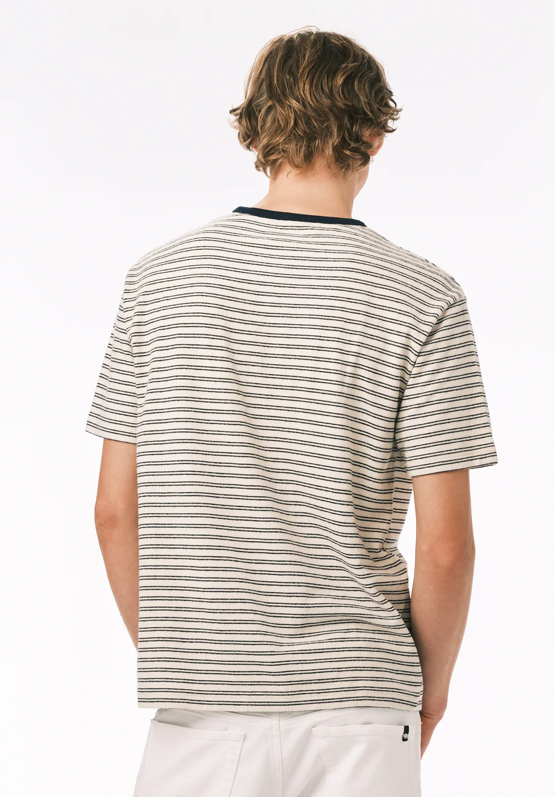Kindo Men’s Striped T-Shirt, Whale - BM24901 - Image 5