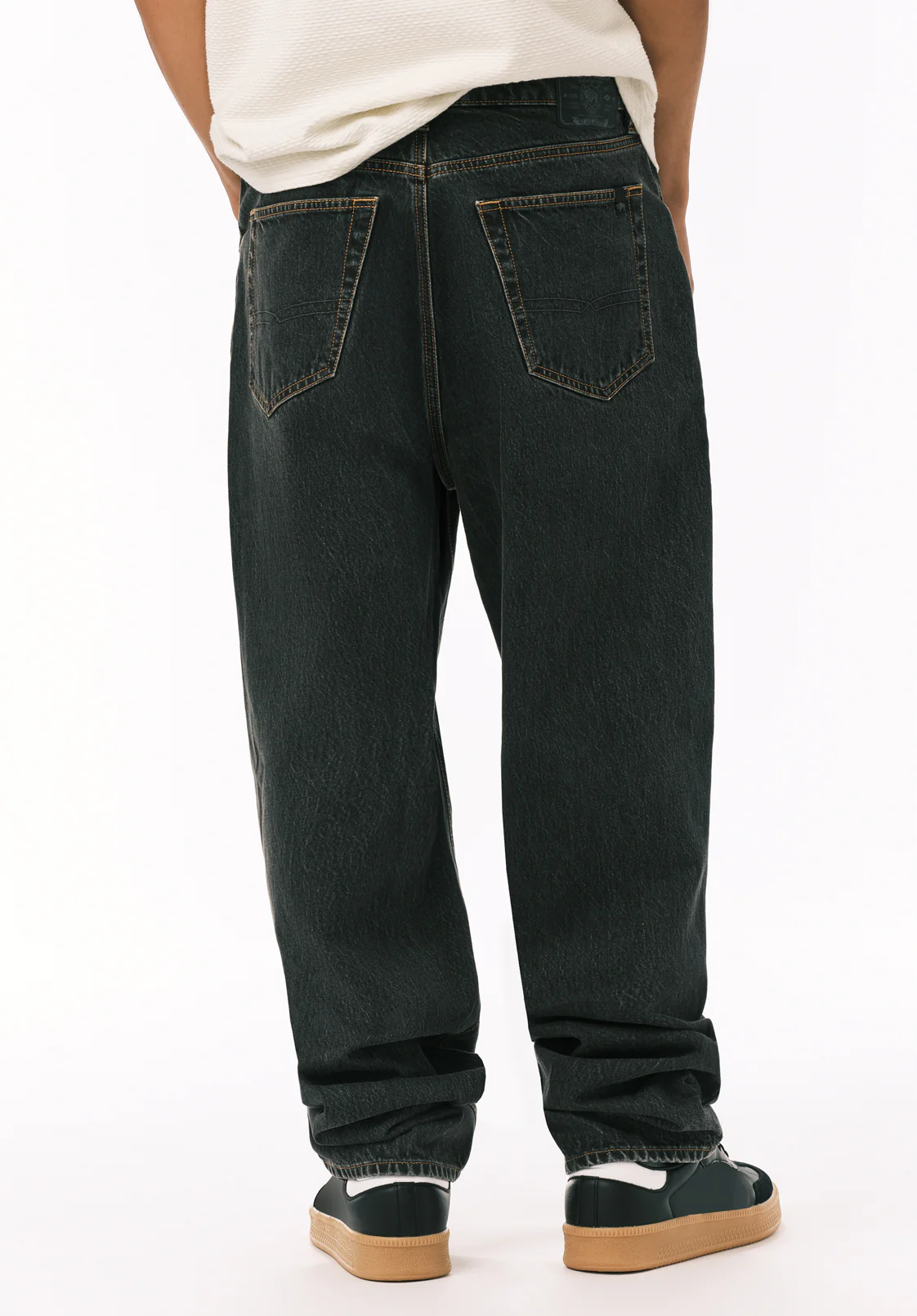 Baggy Fit Mikey Men's Jeans, Black - BM26121 - Image 3