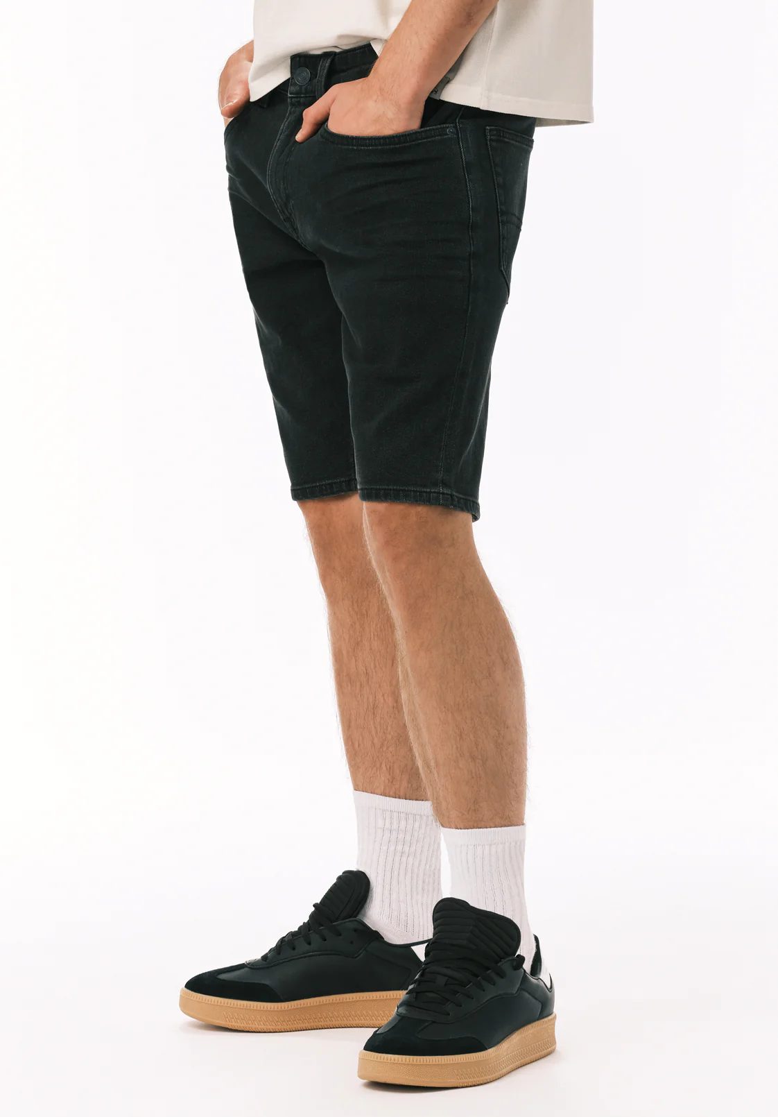 Parker Men's Slim Denim Short, Black Vintage - BM22778 - Image 2
