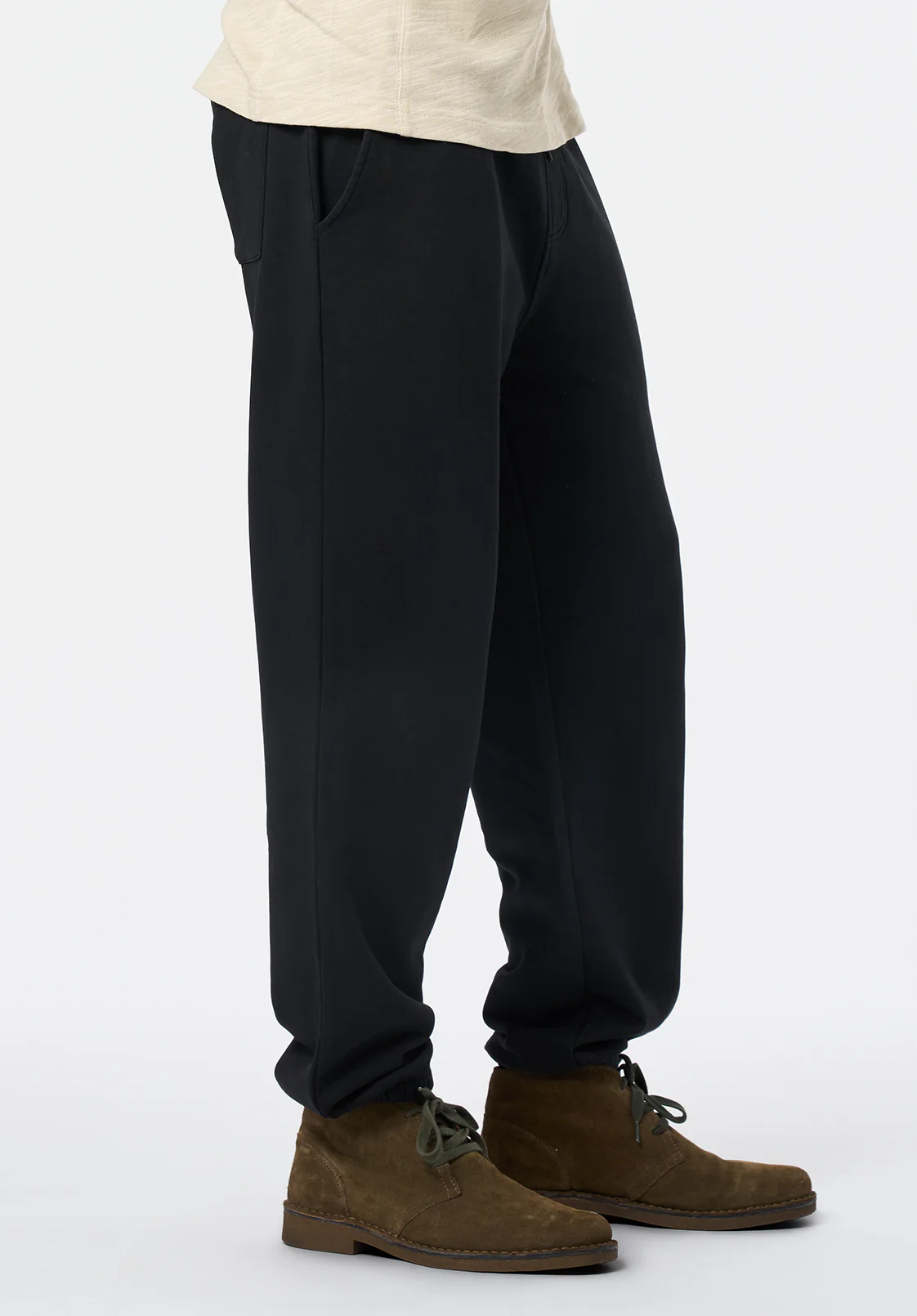 Patto Men's Relaxed Jogger Pants, Black - BM24598 - Image 2