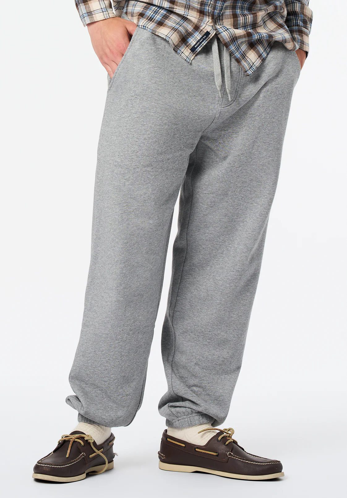 Patto Men's Relaxed Jogger Pants, Heather Grey - BM24598 - Image 2
