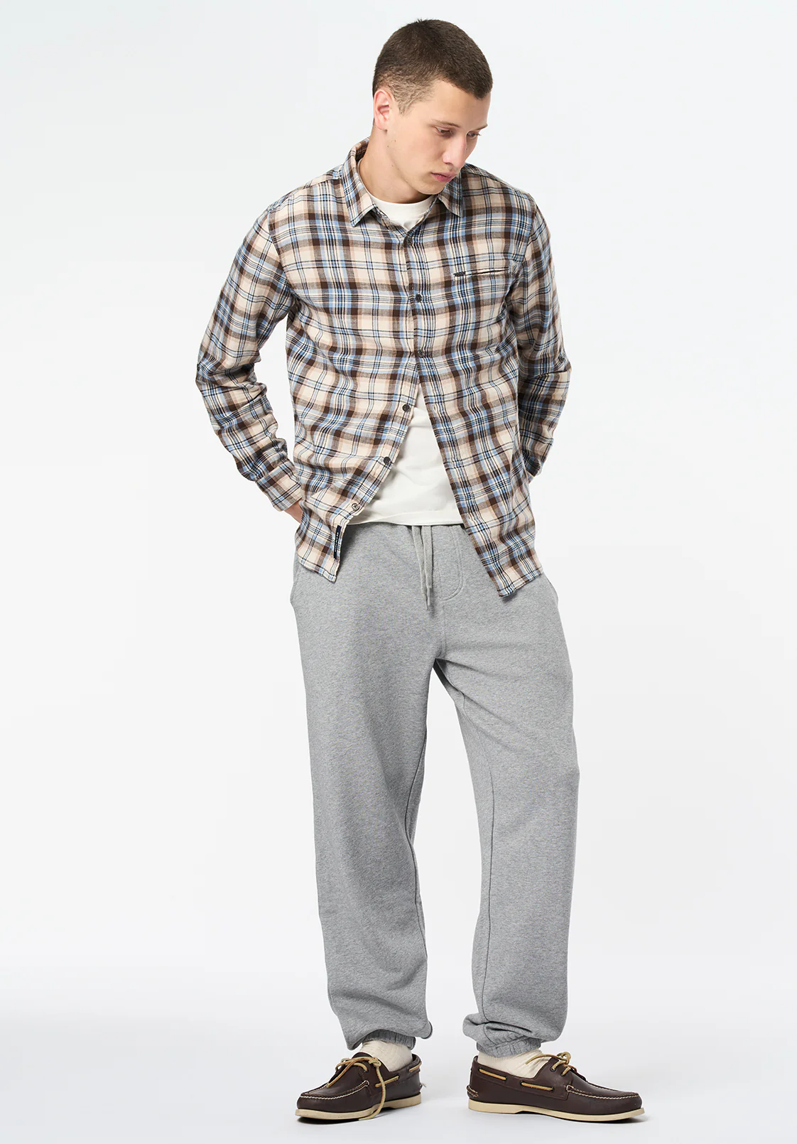 Patto Men's Relaxed Jogger Pants, Heather Grey - BM24598 - Image 4
