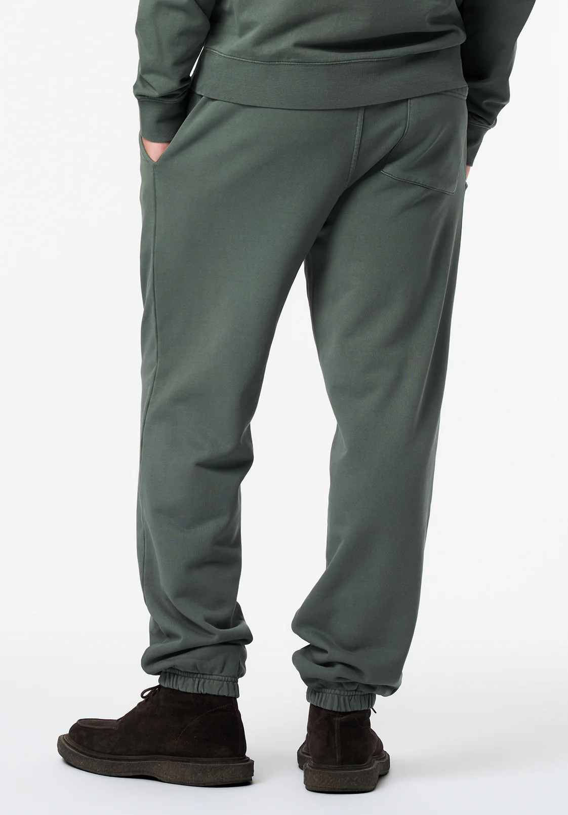 Patto Men's Relaxed Jogger Pants, Dark Forest Green - BM24598 - Image 3