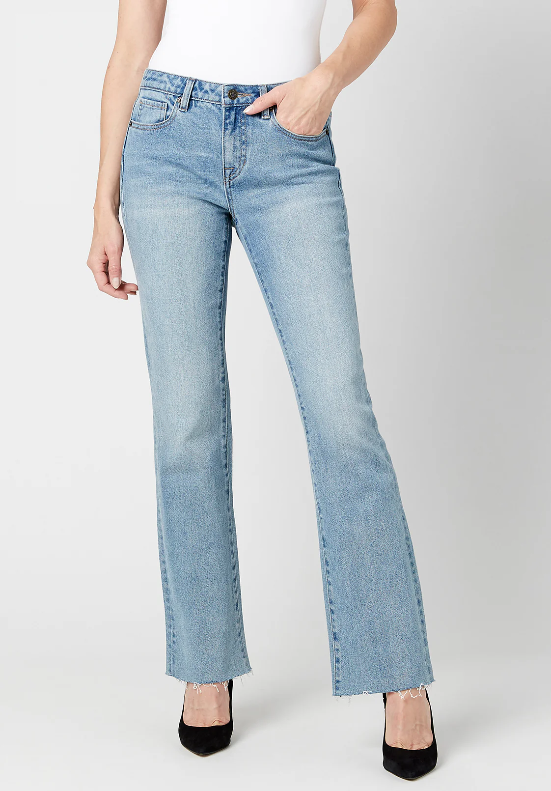 Mid Rise Bootcut Queen Women's Jeans - BL15857 - Image 7