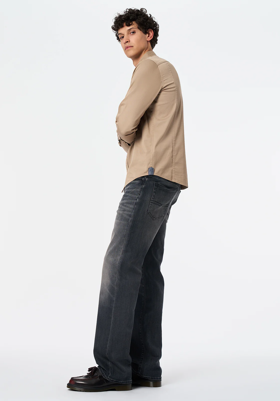 Sagrani Men's Long-Sleeve Shirt, Dune - BM24688 - Image 3