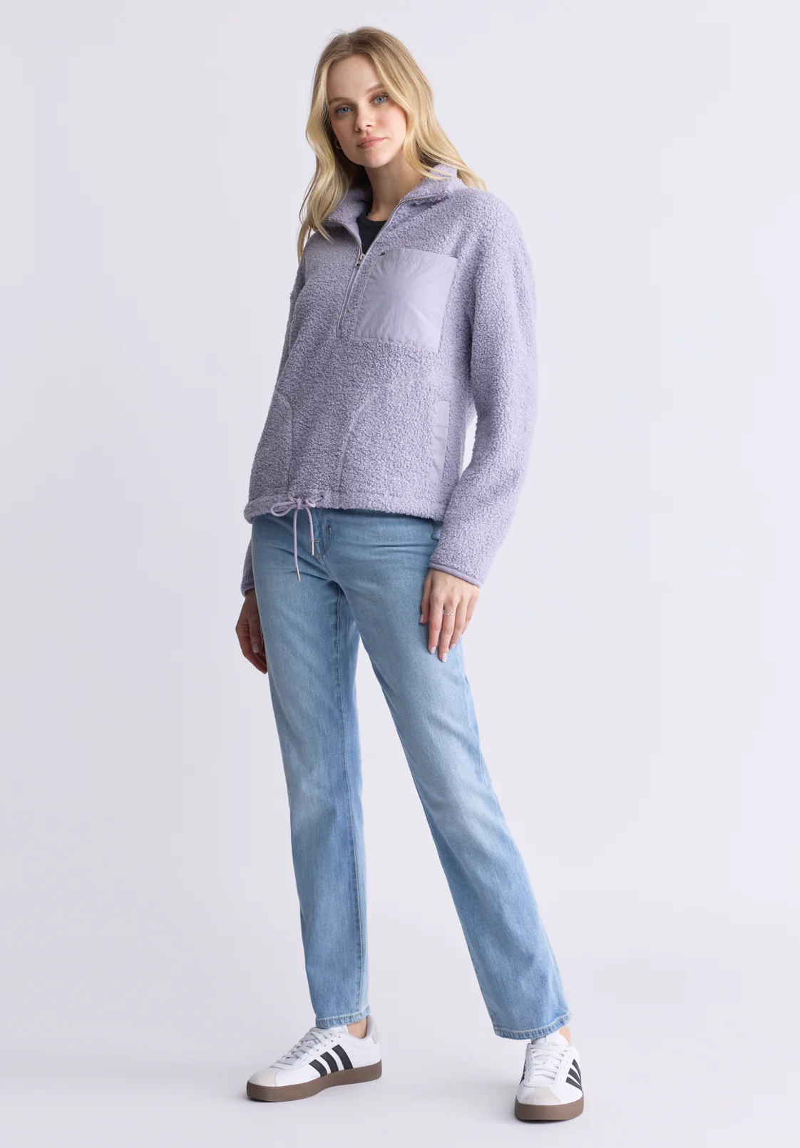 Sena Women's Sherpa Jacket with Chest Pocket, Thistle Purple - JK0036F - Image 5