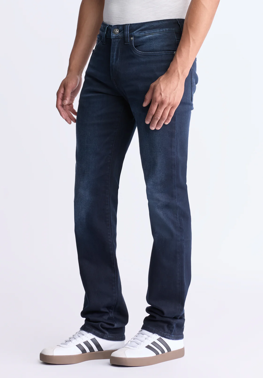 Straight Six Men's Jeans, Dark Antique Blue - BM26013 - Image 3