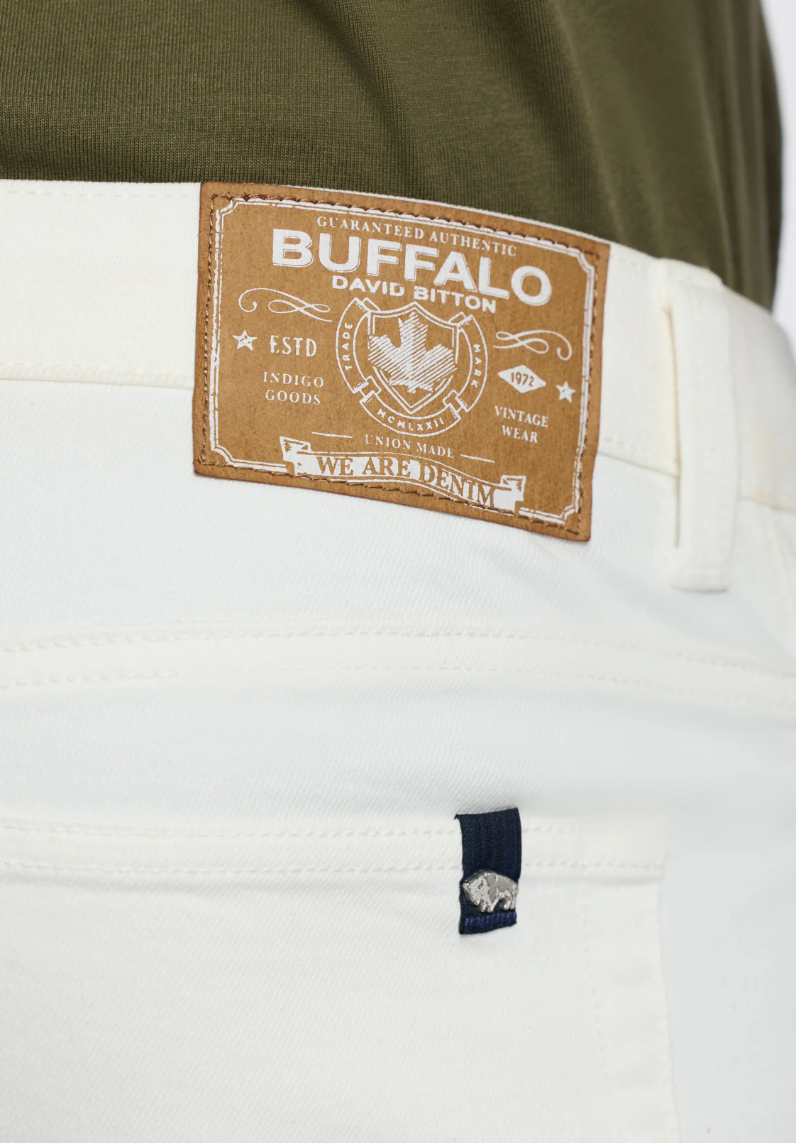 Straight Six Men's Jeans, White - BM26075 - Image 5