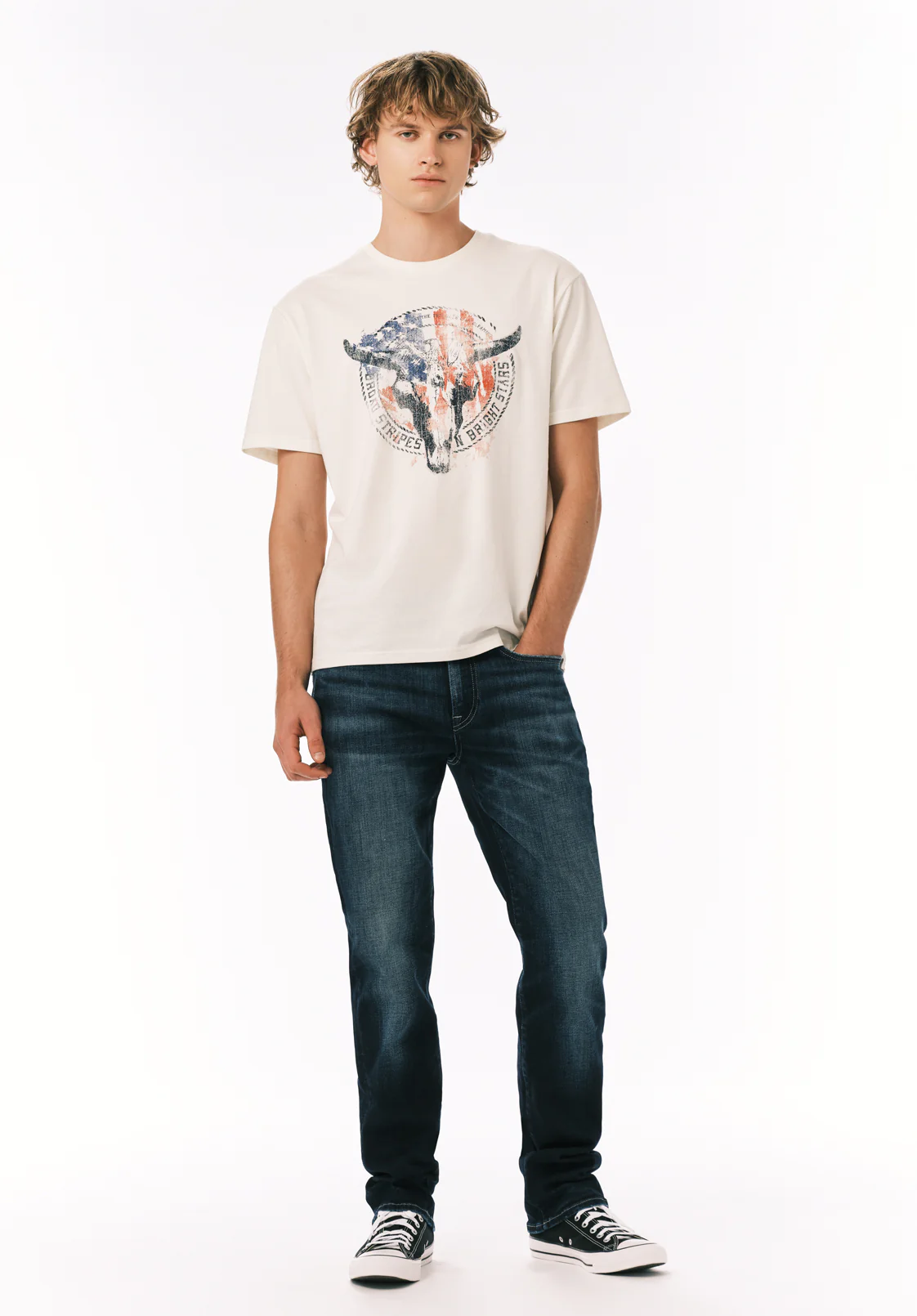 Straight Six Men's Jeans, Dark Vintage - BM26172 - Image 4