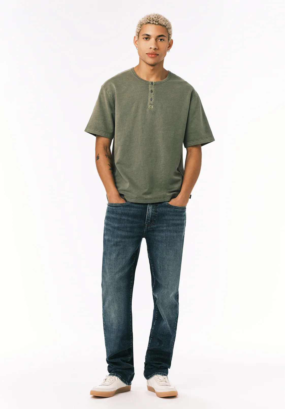 Straight Six Men's Jeans, Contrast Antique - BM26186 - Image 4