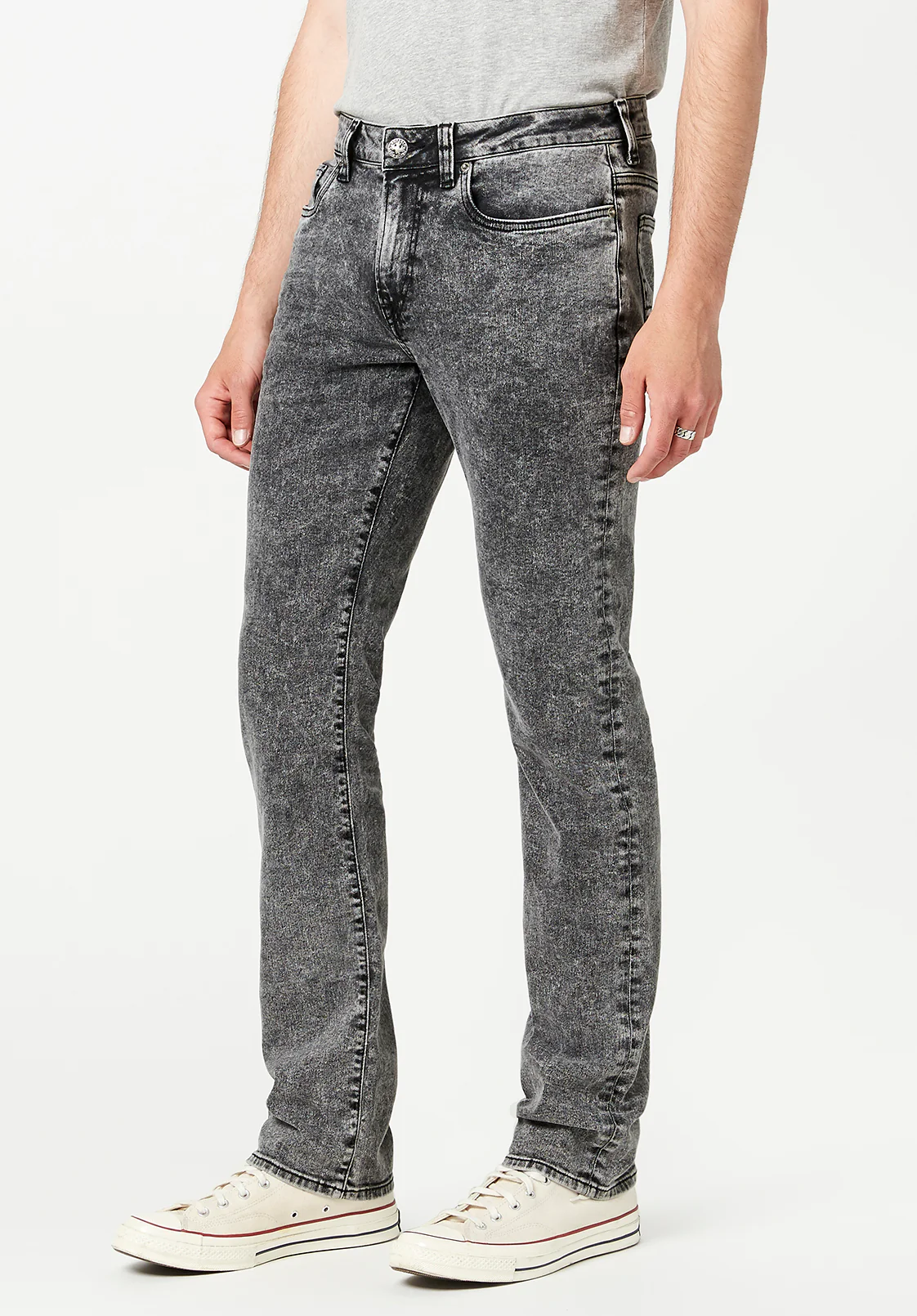 Slim Ash Men's Jeans in Dark Acid Wash - BM22757 - Image 3