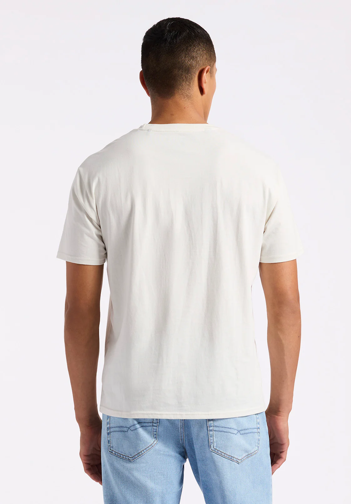 Tailgate Men's Graphic T-Shirt with BBQ Print, Milk - BM24640 - Image 3
