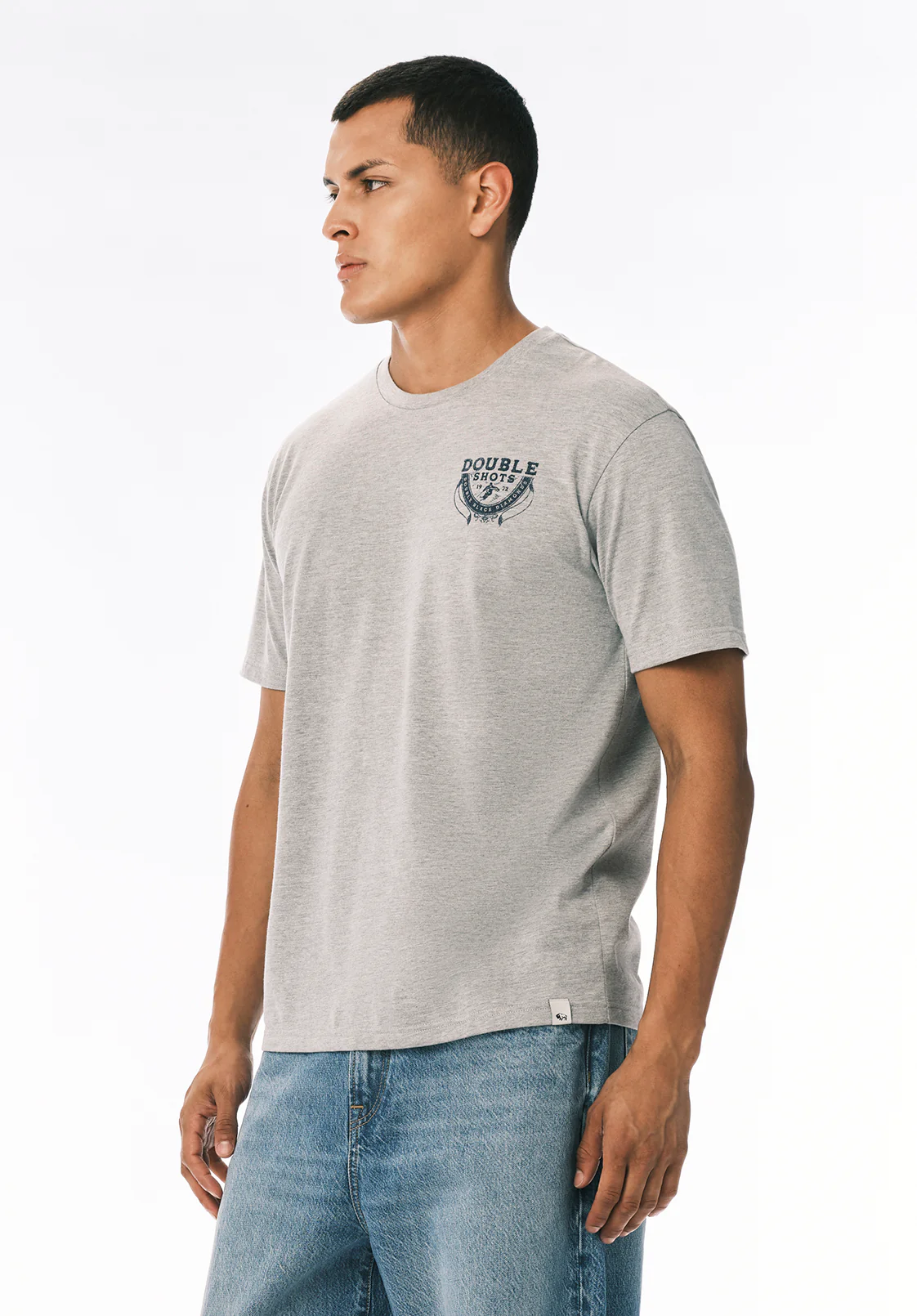 Tarma Men’s Graphic T-Shirt with Après Ski Print, Heather Grey - BM24820 - Image 3