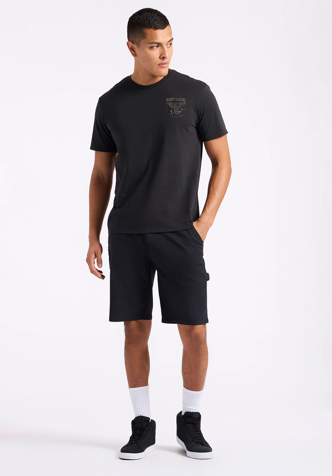 Tonder Men's Graphic T-Shirt with Eagle Print, Black - BM24634 - Image 3