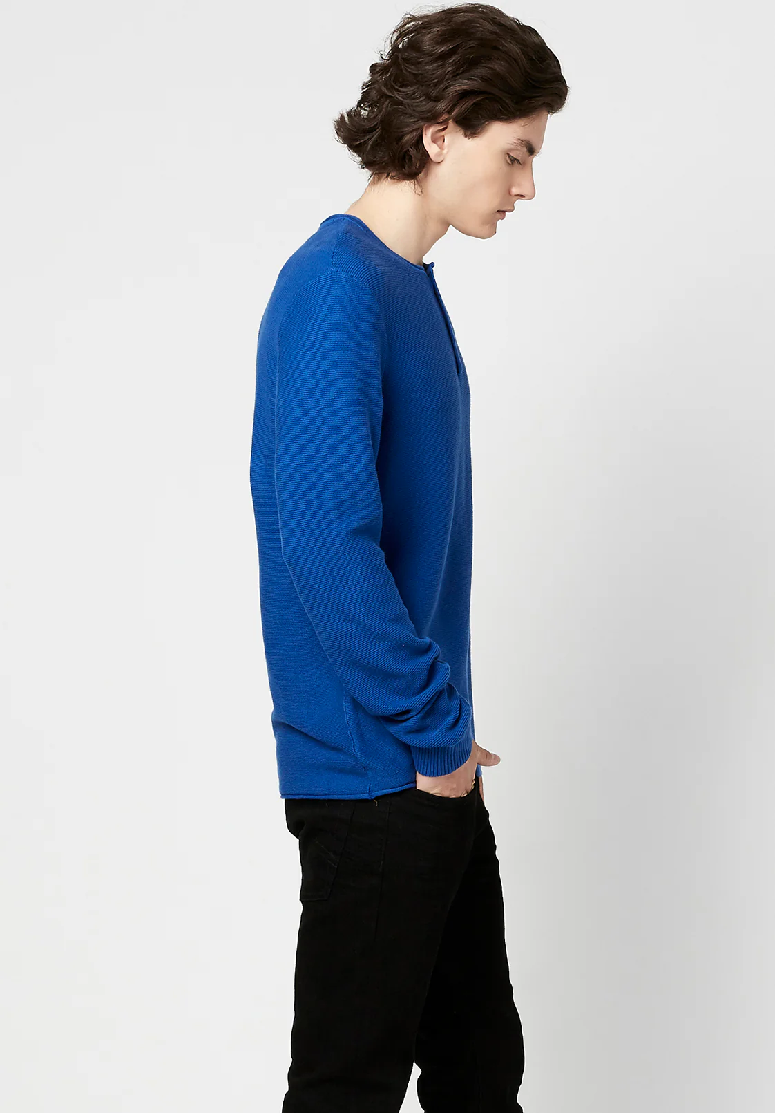 Wamill Cotton Henley - BM23691 - Image 3