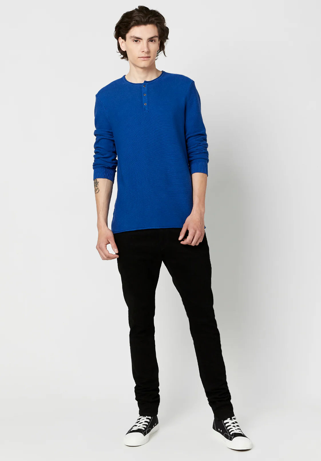 Wamill Cotton Henley - BM23691 - Image 4