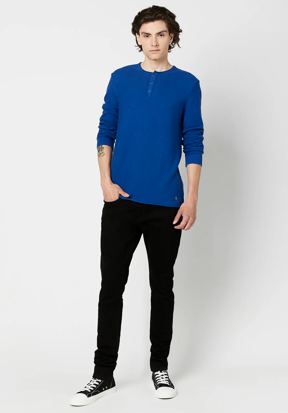 Wamill Cotton Henley - BM23691 - Image 5